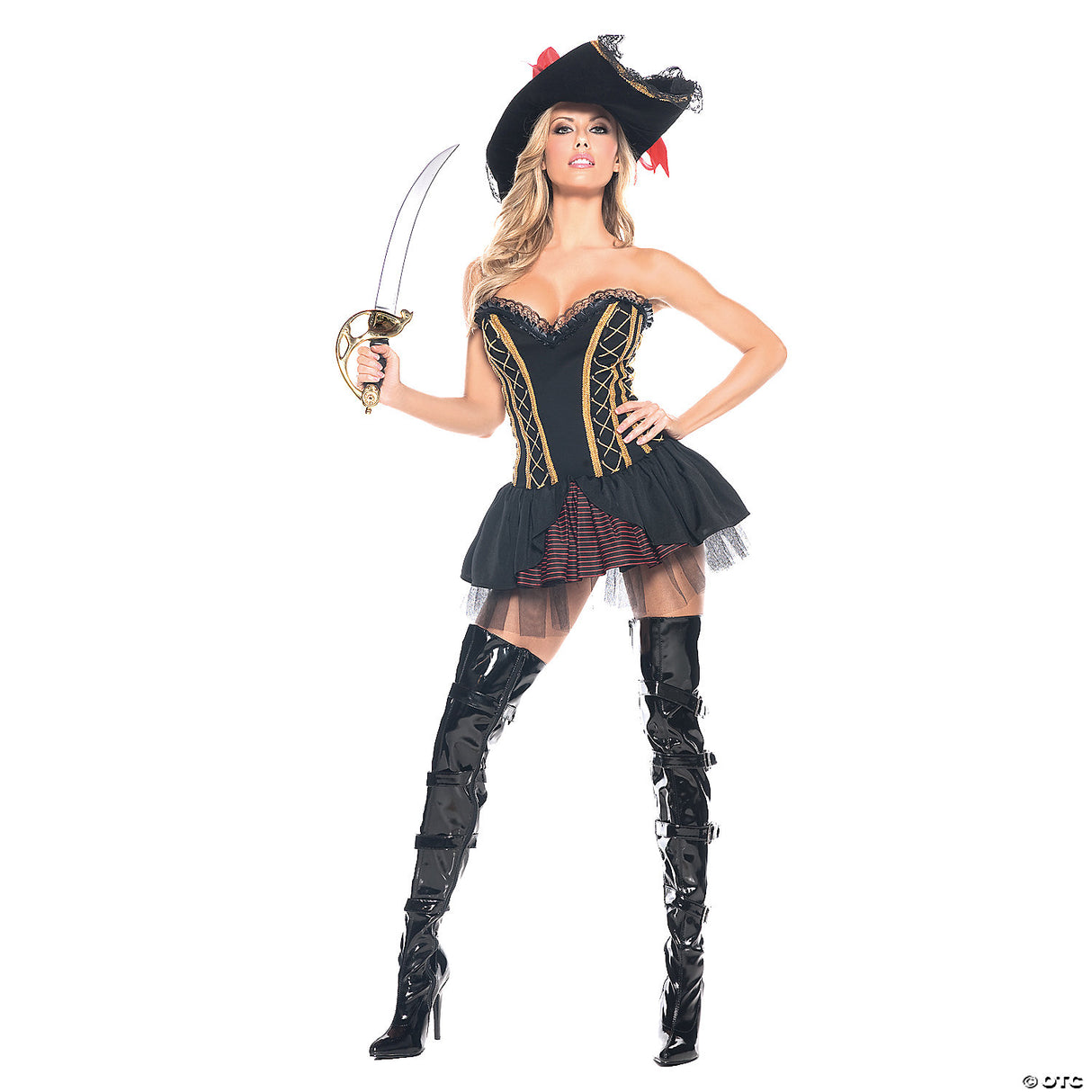 Women's Seven Seas Pirate Costume for Halloween Parties Dress Up and Themed Events