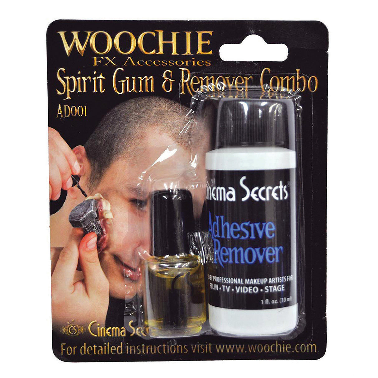 Essential Spirit Gum and Remover Combo for Halloween Makeup and Special Effects