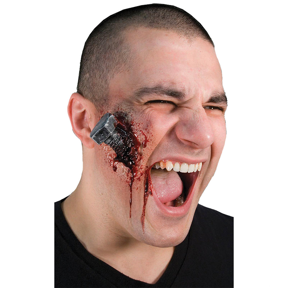 Realistic Bloody Bolt Kit for Halloween Makeup and Theatrical Effects