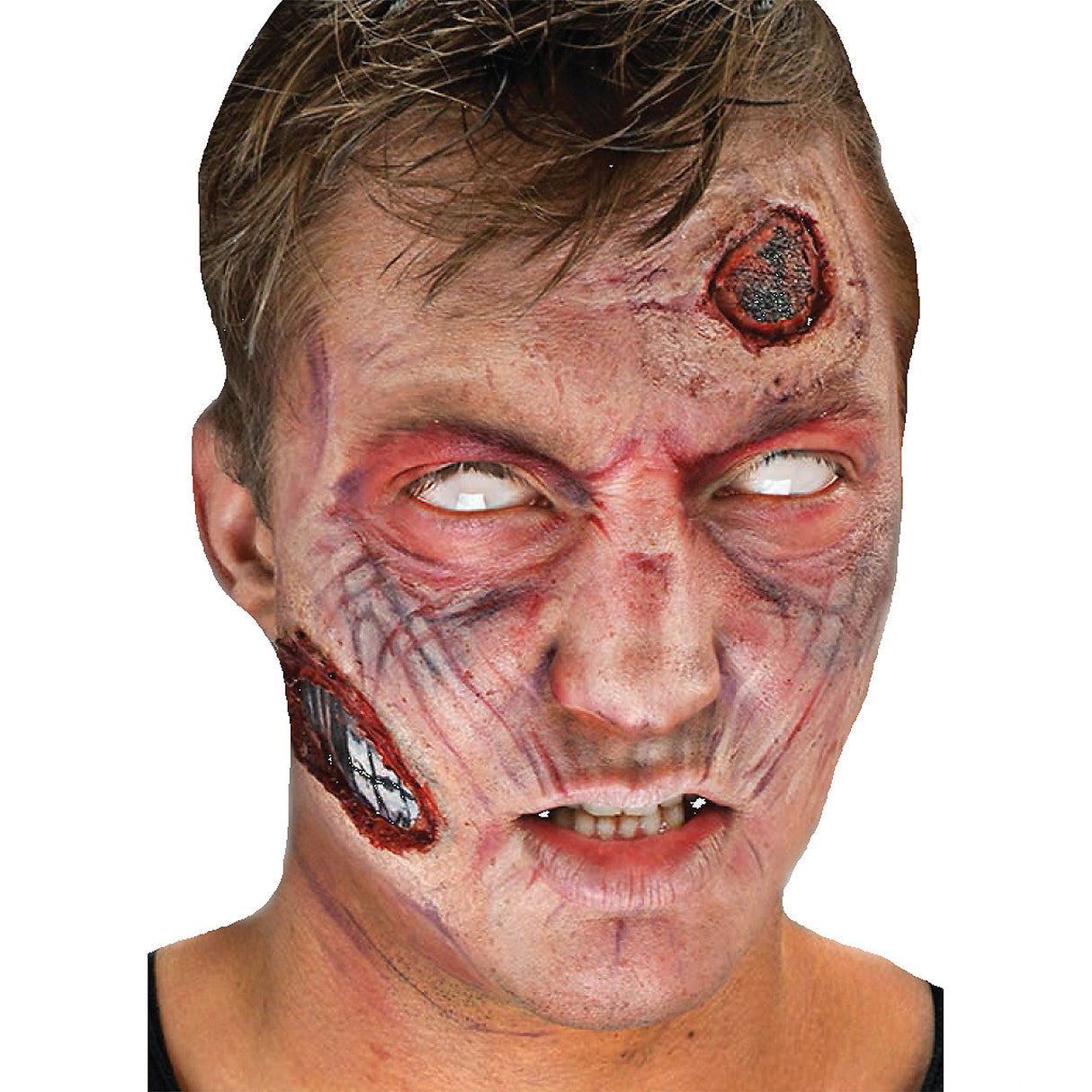 Complete Zombie 3D FX Makeup Kit for Halloween Parties Costume Events and Theatrical Performances
