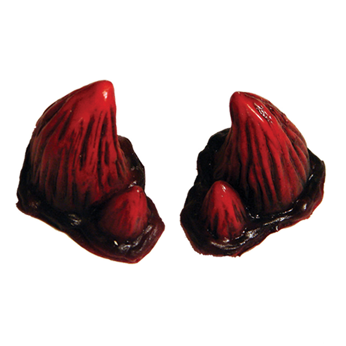 High-Quality Woochie Double Red Horns for Halloween Costume Events and Theatrical Performances