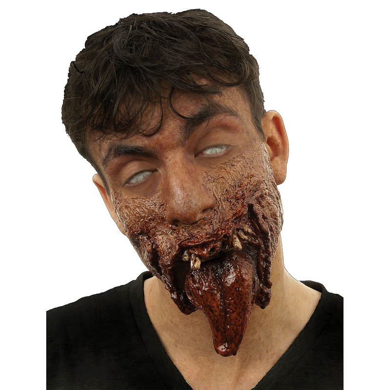 Realistic Tongue and Jaw Prosthetic Effect for Halloween Costumes apparel product image