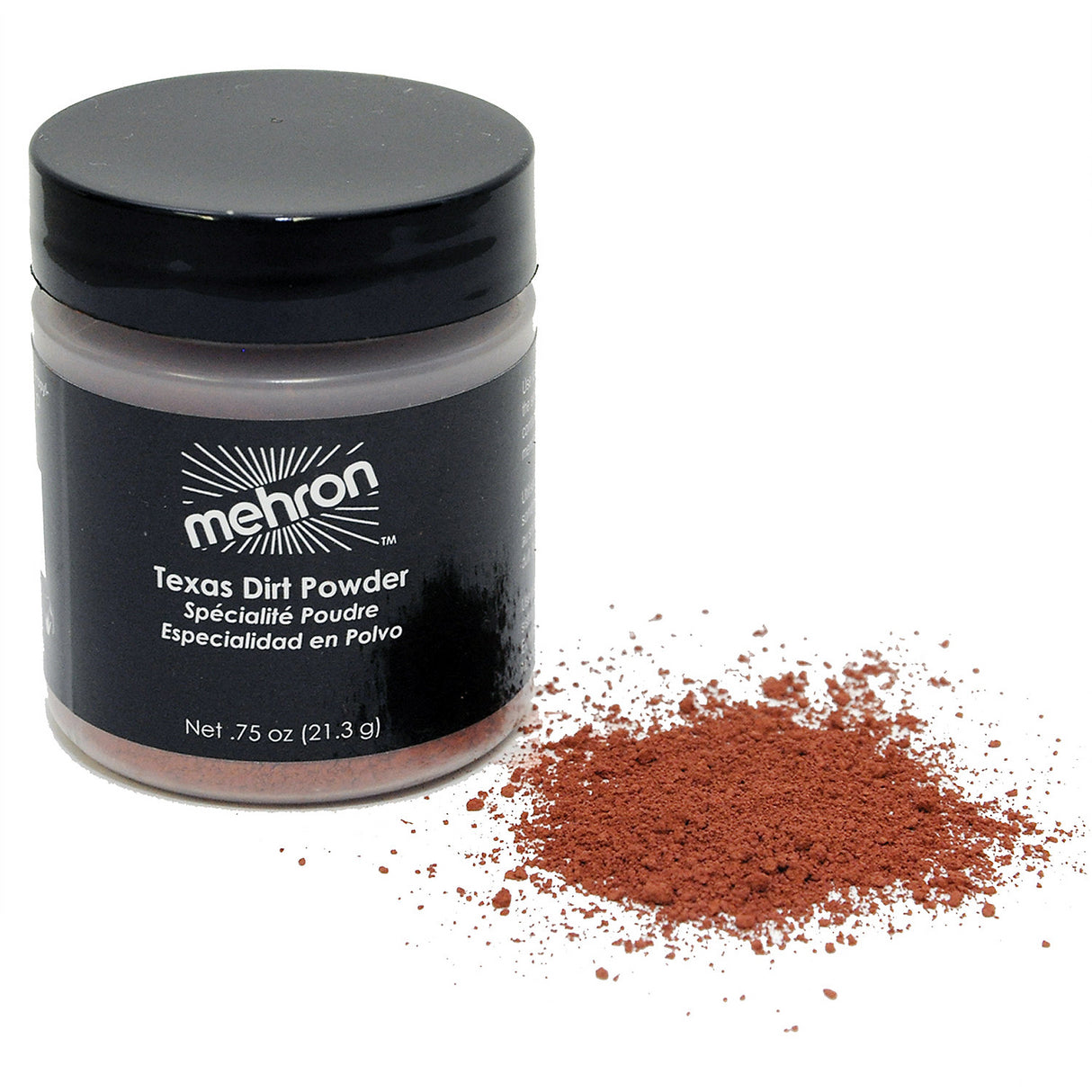 Premium Mehron Texas Dirt Powder for Realistic Effects in Stage and Screen Makeup