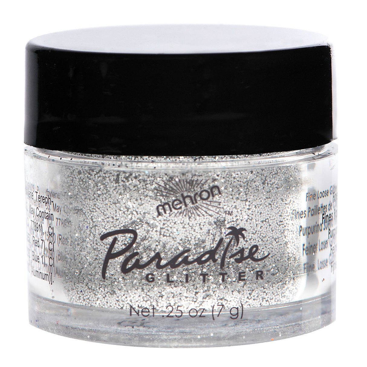 Sparkling Paradise Glitter Silver for Makeup Arts Crafts and Creative Designs