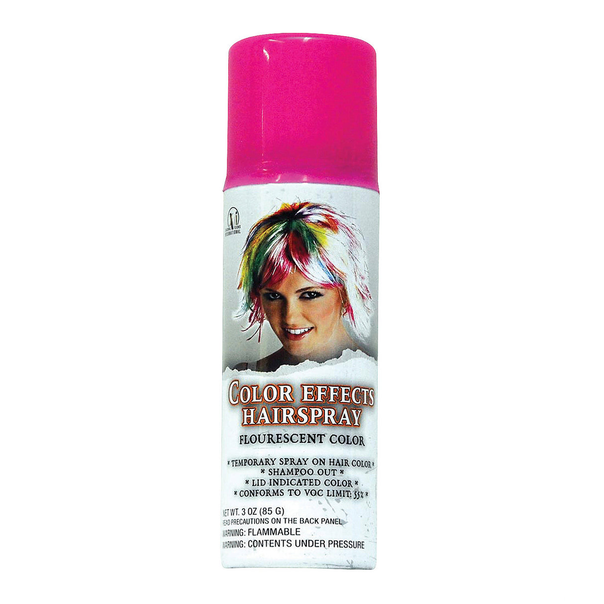 Professional Hairspray Fluor Pink for Costume Parties Halloween and Festivals Events