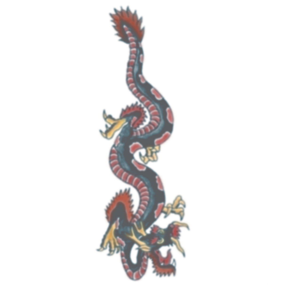 Realistic Temporary Tattoo Vintage Dragon Design for Fun Parties and Creative Events