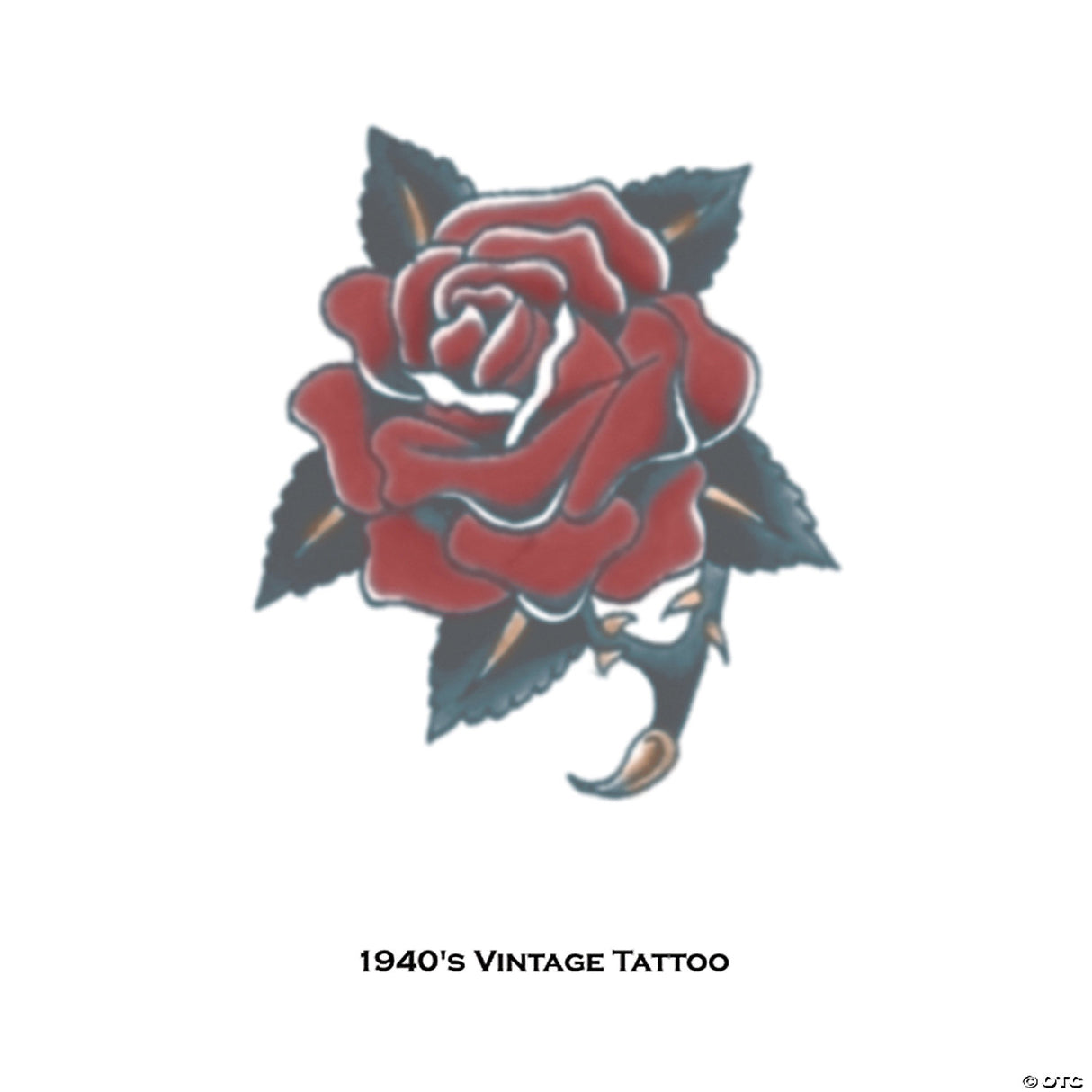 Realistic Temporary Tattoo Vintage Rose for Festivals Parties and Everyday Style