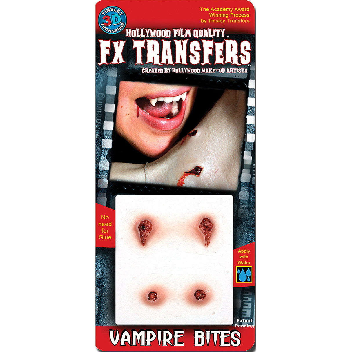 Realistic 3D Fx Small Vampire Bites for Halloween Costumes and Special Effects Makeup