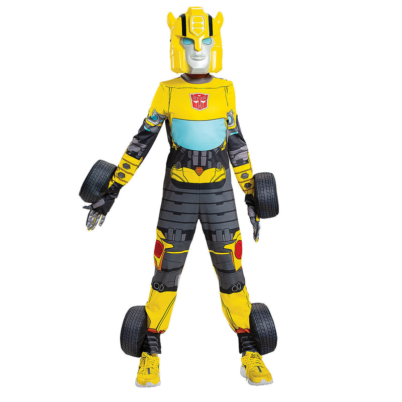 Vibrant Bumblebee Transforming Child Costume for Creative Play Comic Con and Birthday Celebrations