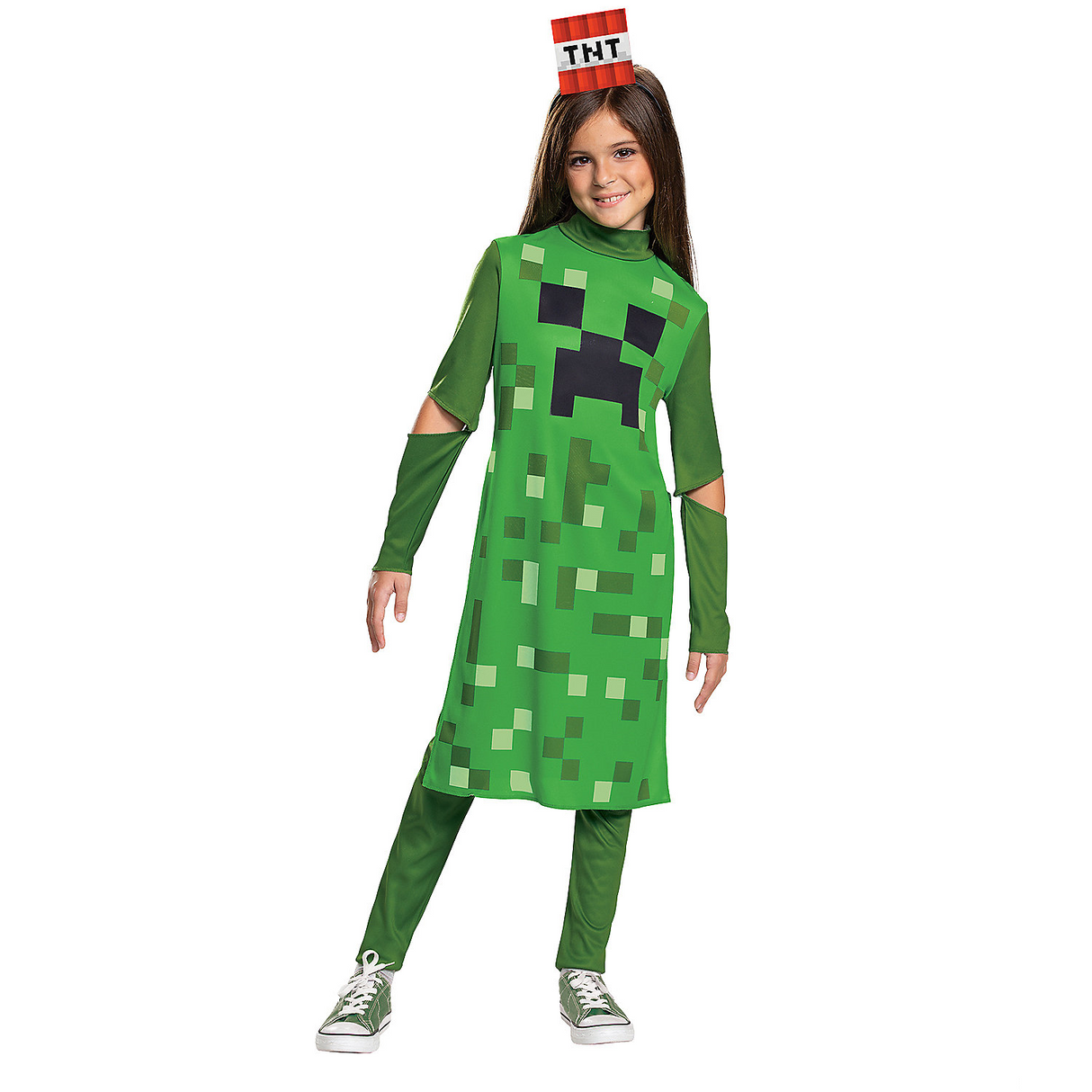 Creeper Girl Classic Costume for Kids for Halloween Parties and Themed Events