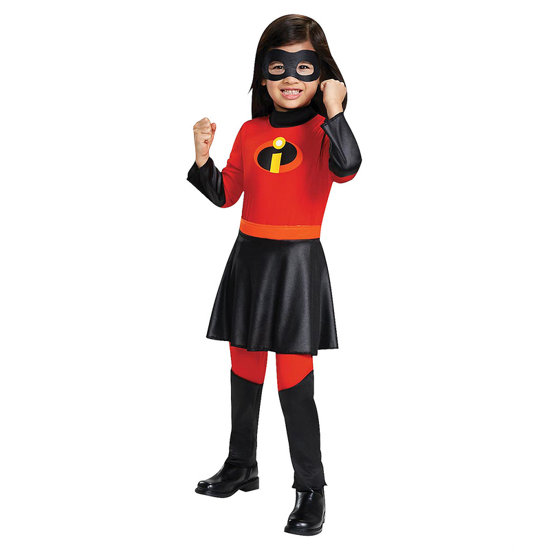 Adorable Violet Jumpsuit Skirt Toddler Costume for Halloween Parties Dress Up and Superhero Fun