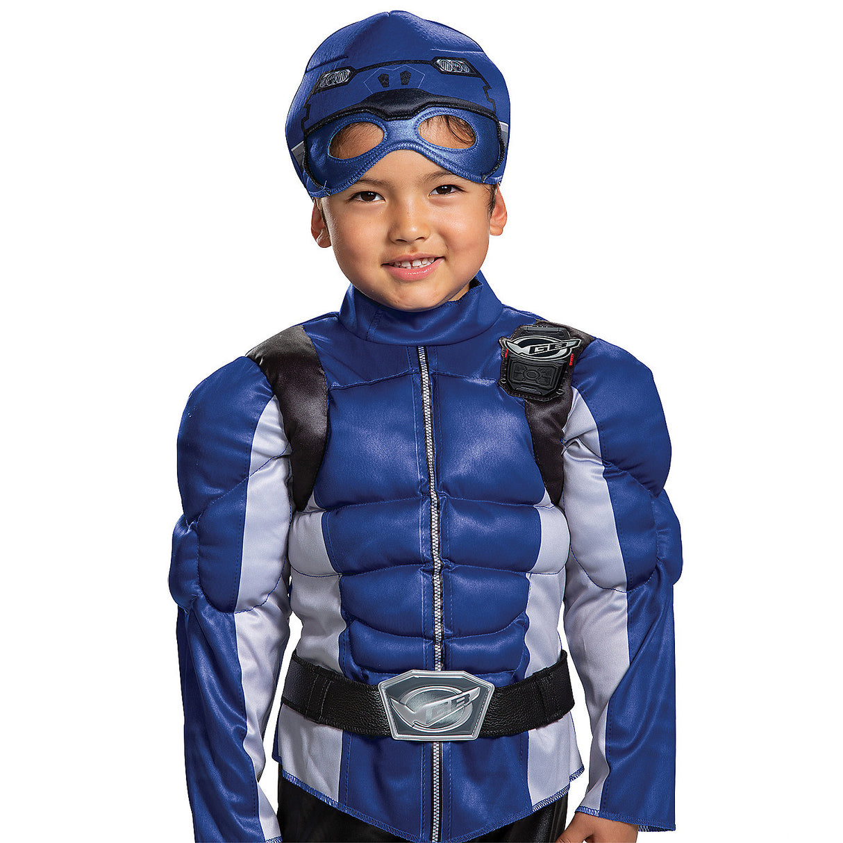 Power Rangers Blue Rangr Beast Toddler Costume for Halloween Parties and Superhero Dress Up