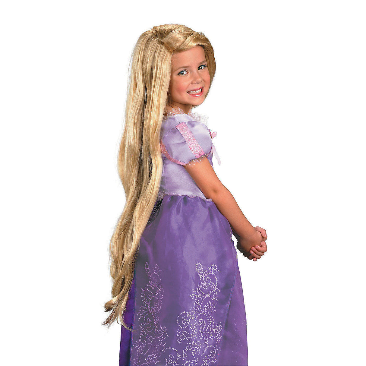 High-Quality Rapunzel Wig for Kids Halloween Costumes and Themed Dress-Up Events