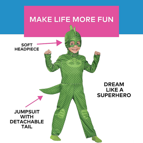 Child's PJ Masks Gekko Costume