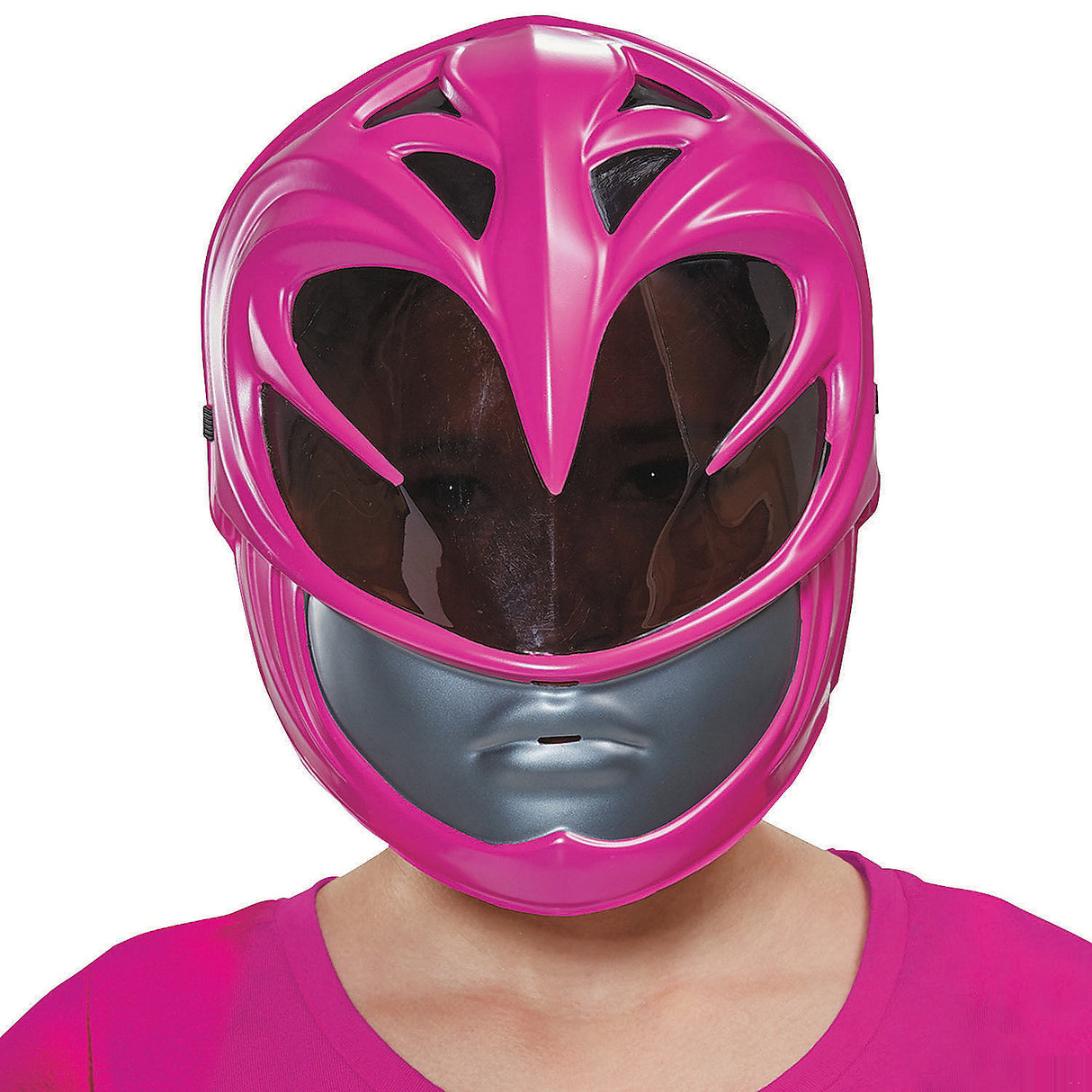 Pink Ranger Vac Mask for Kids Halloween Parties and Superhero Playtime
