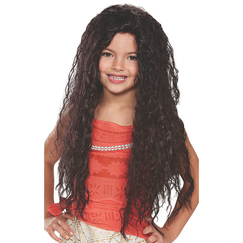 Moana Deluxe Child Wig for Halloween Costumes Parties and Disney Themed Events