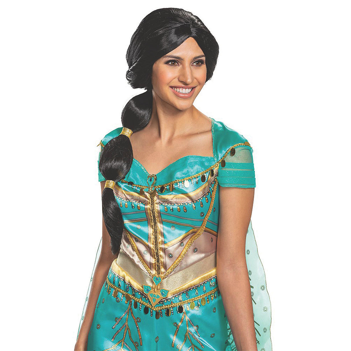Authentic Jasmine Adult Wig for Disney Theme Parties and Costume Events