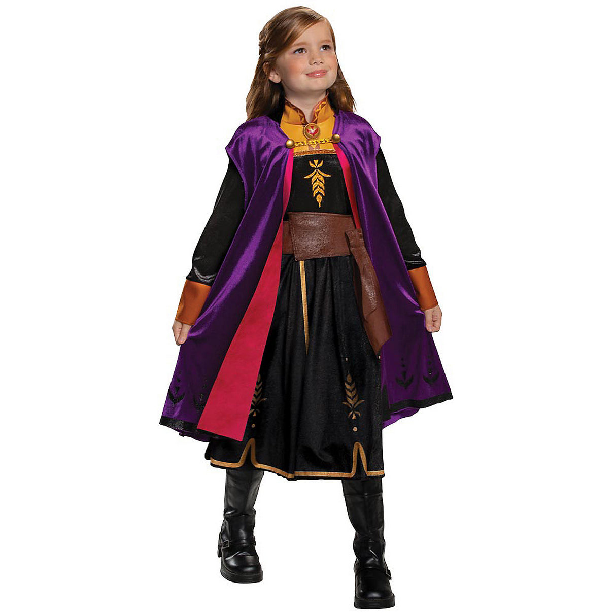 Anna Deluxe Costume for Kids Halloween Parties and Frozen Themed Dress Up