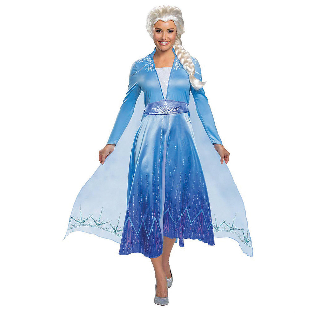 Magical Elsa Adult Costume for Halloween Theme Parties and Disney Character Celebrations