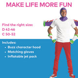 Men's Buzz Lightyear Costume Kit for Halloween Events Theme Parties and Superhero Dress-Up