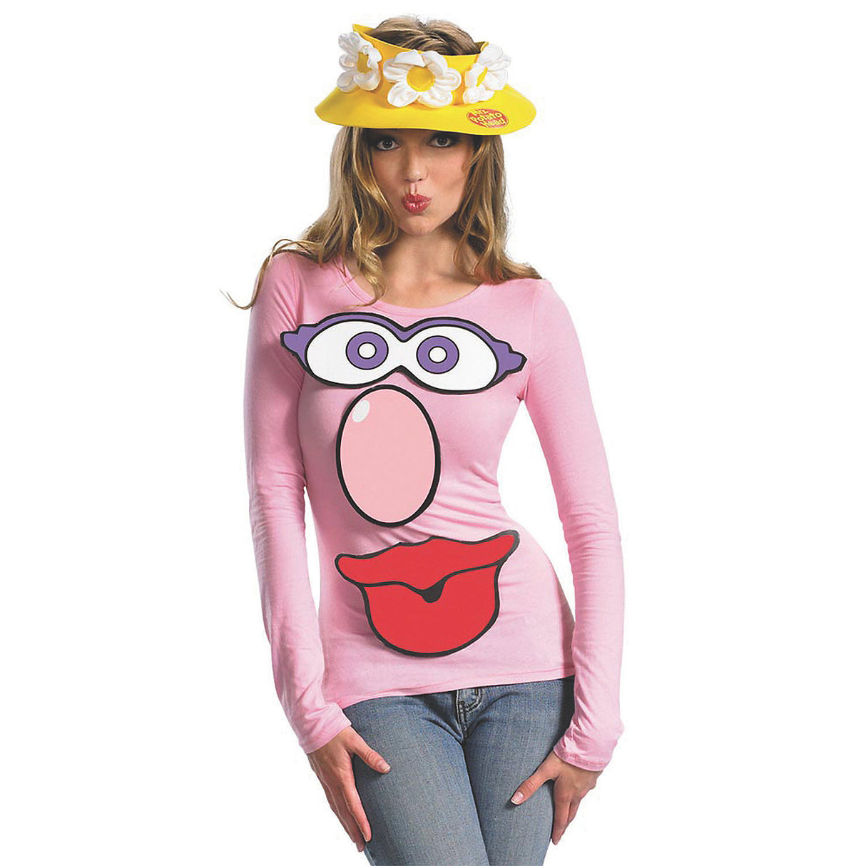 Delightful Mr and Mrs Potato Head Adult Costume for Halloween Parties and Toy Story Themed Events