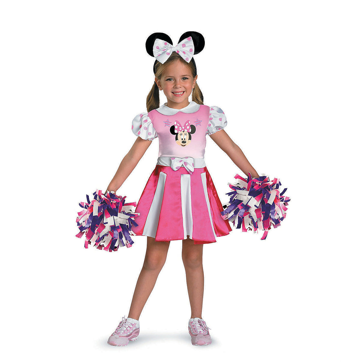 Adorable Girl's Minnie Cheerleader Costume for Halloween Trick or Treating and Dress Up Fun