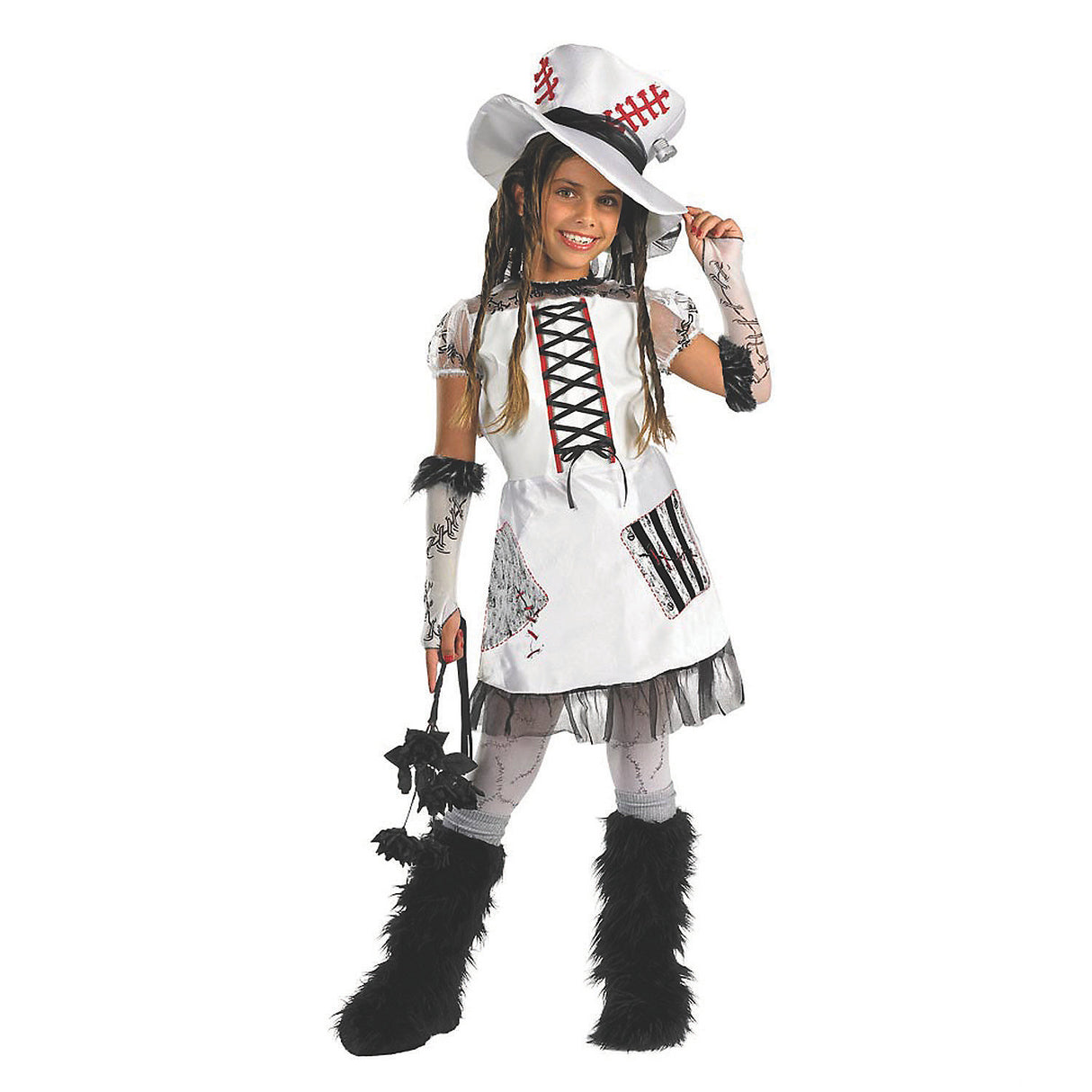 Girl's Monster Bride Costume for Halloween Parties and Spooky Celebrations