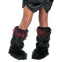 Kids funky fur costume boot covers