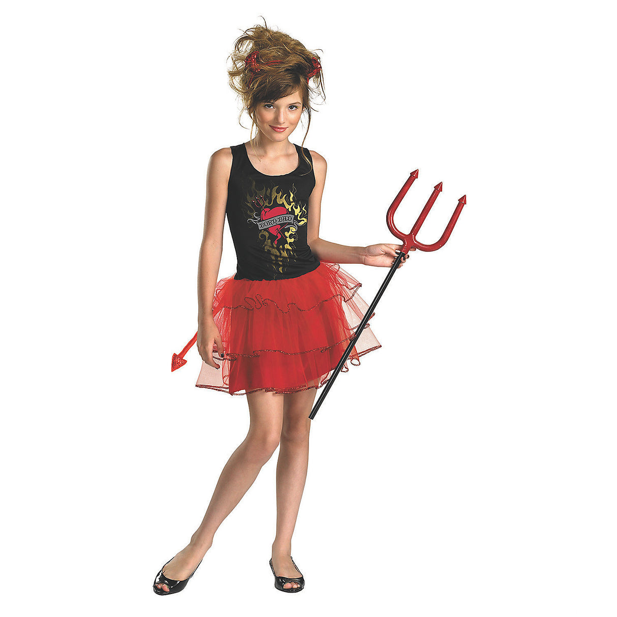 Charming Girl's Devil Costume for Halloween Parties Trick-or-Treating and Costume Events