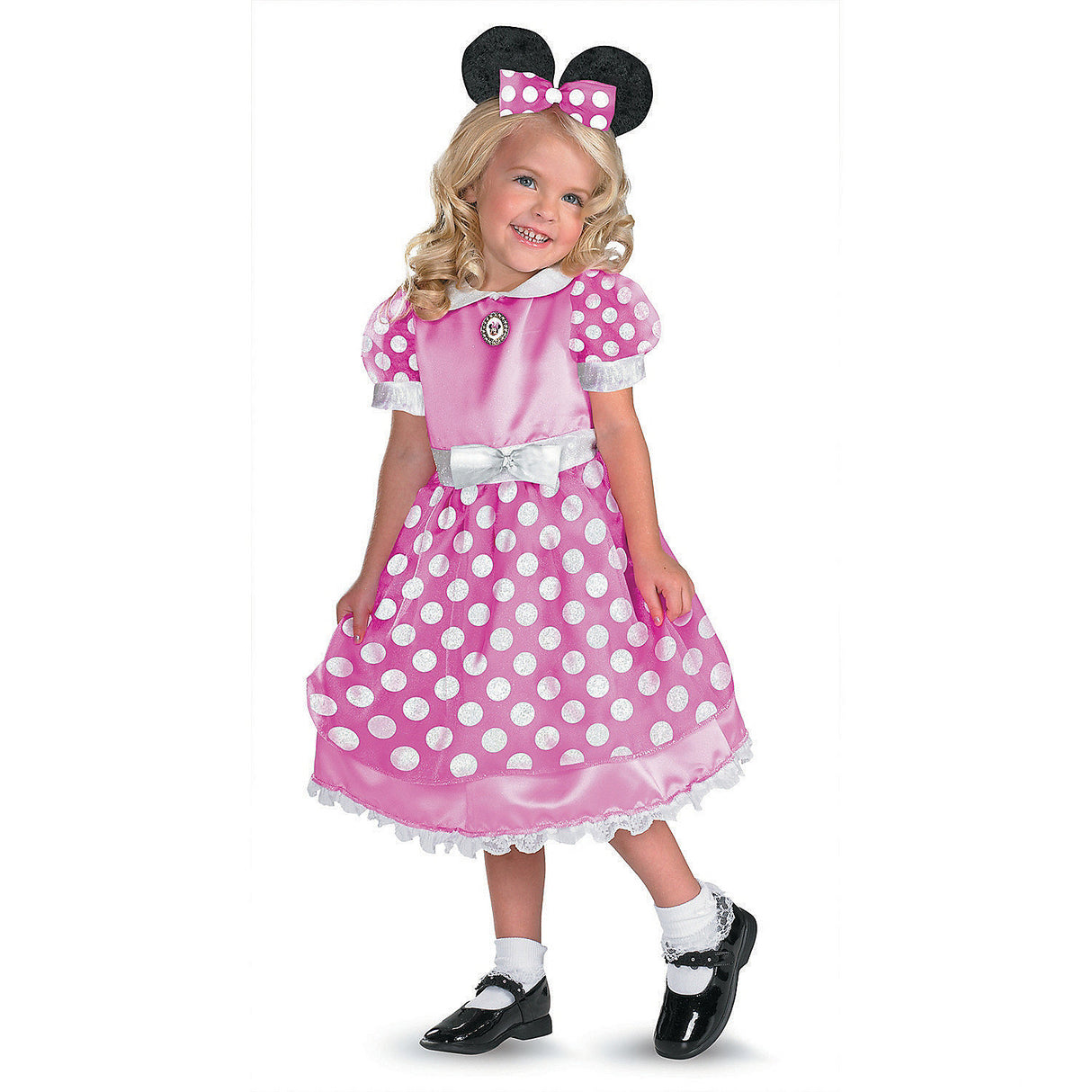 Cute Girl's Minnie Mouse Costume for Halloween Parties Tea Parties and Dress Up Play
