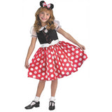Adorable Girl's Minnie Mouse Costume for Halloween Parties Dress Up and Themed Events