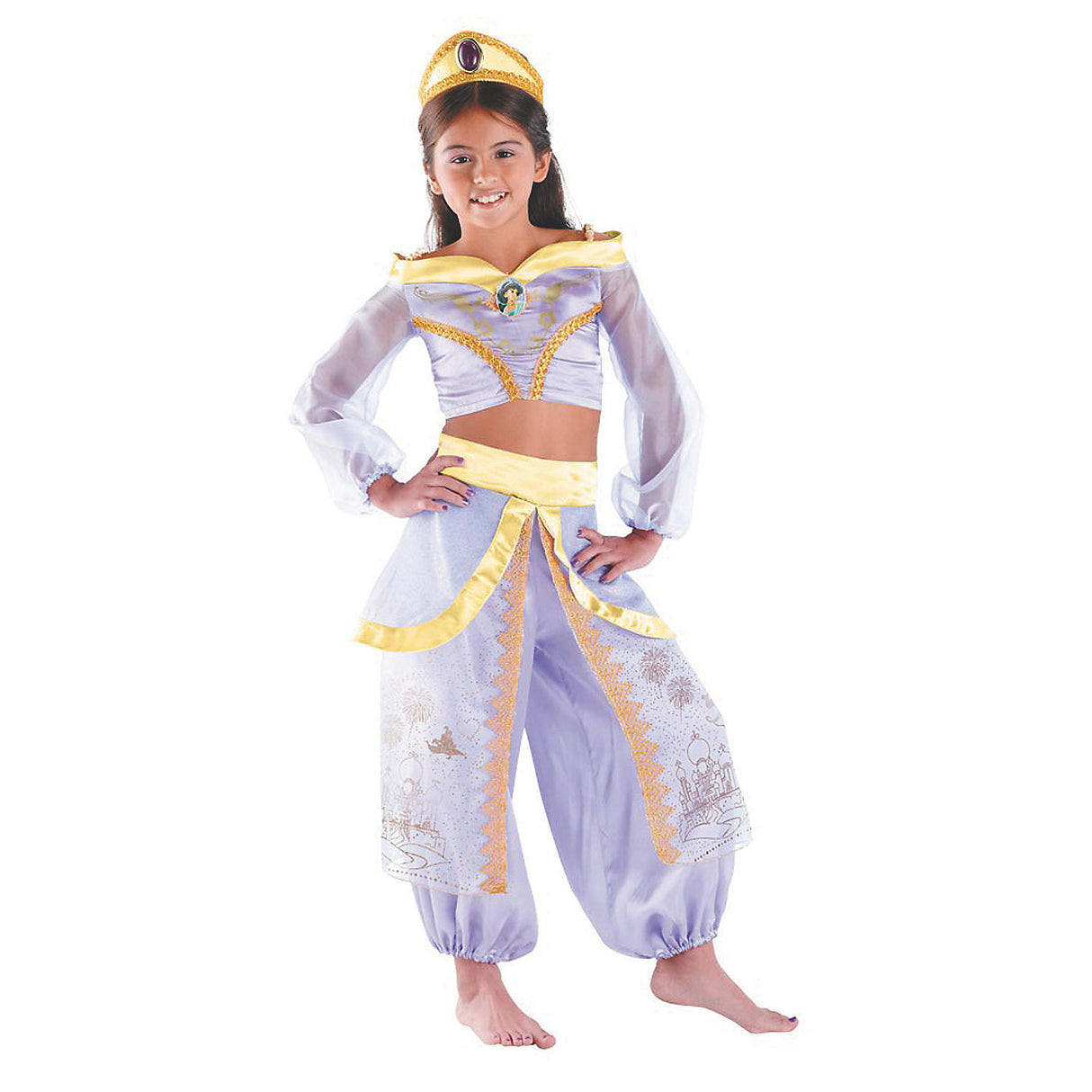 Enchanting Girl's Jasmine Costume for Halloween Dress Up Parties and Disney-Themed Adventures