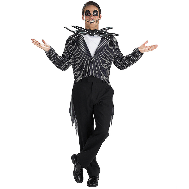 RADYAN Adult Skeleton King Costume - Nightmare Halloween Outfit with Cape product image showing the product clearly