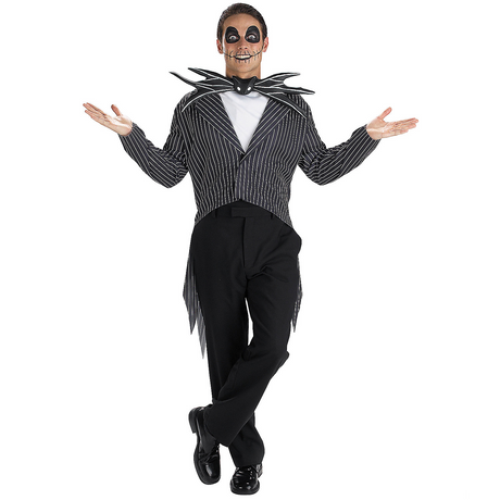 RADYAN Adult Skeleton King Costume - Nightmare Halloween Outfit with Cape product image showing the product clearly