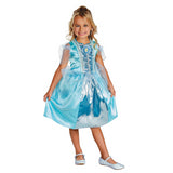 Enchanting Girl's Cinderella Sparkle Costume for Halloween Dress Up and Magical Adventures
