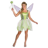 Deluxe Women's Tinker Bell Costume for Halloween Parties Fairy Dress Up Celebrations