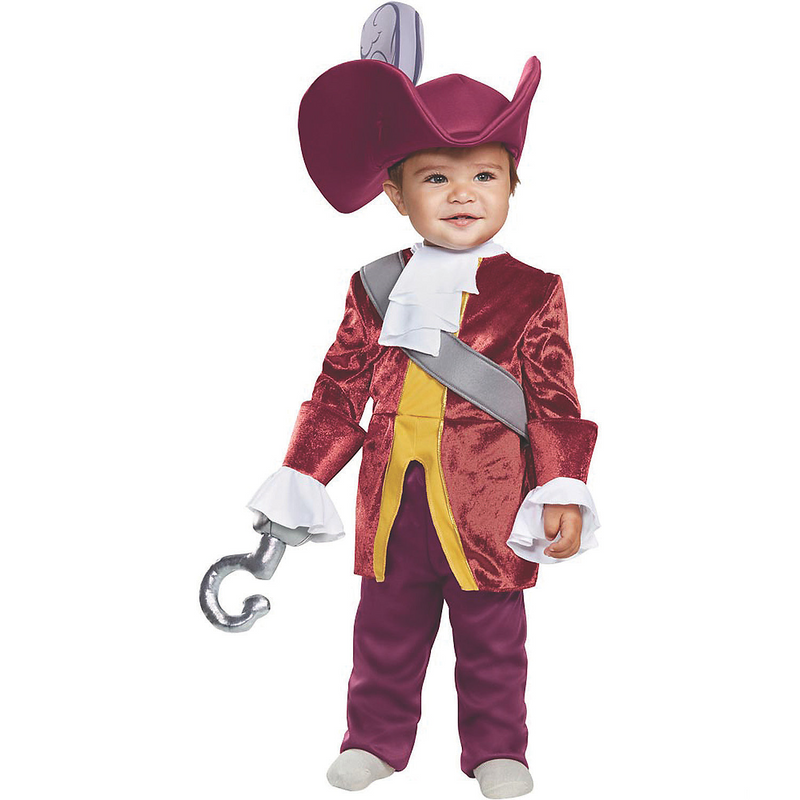 Adorable Captain Hook Classic Toddler Costume for Halloween Parties Family Themed Events and Photo Shoots