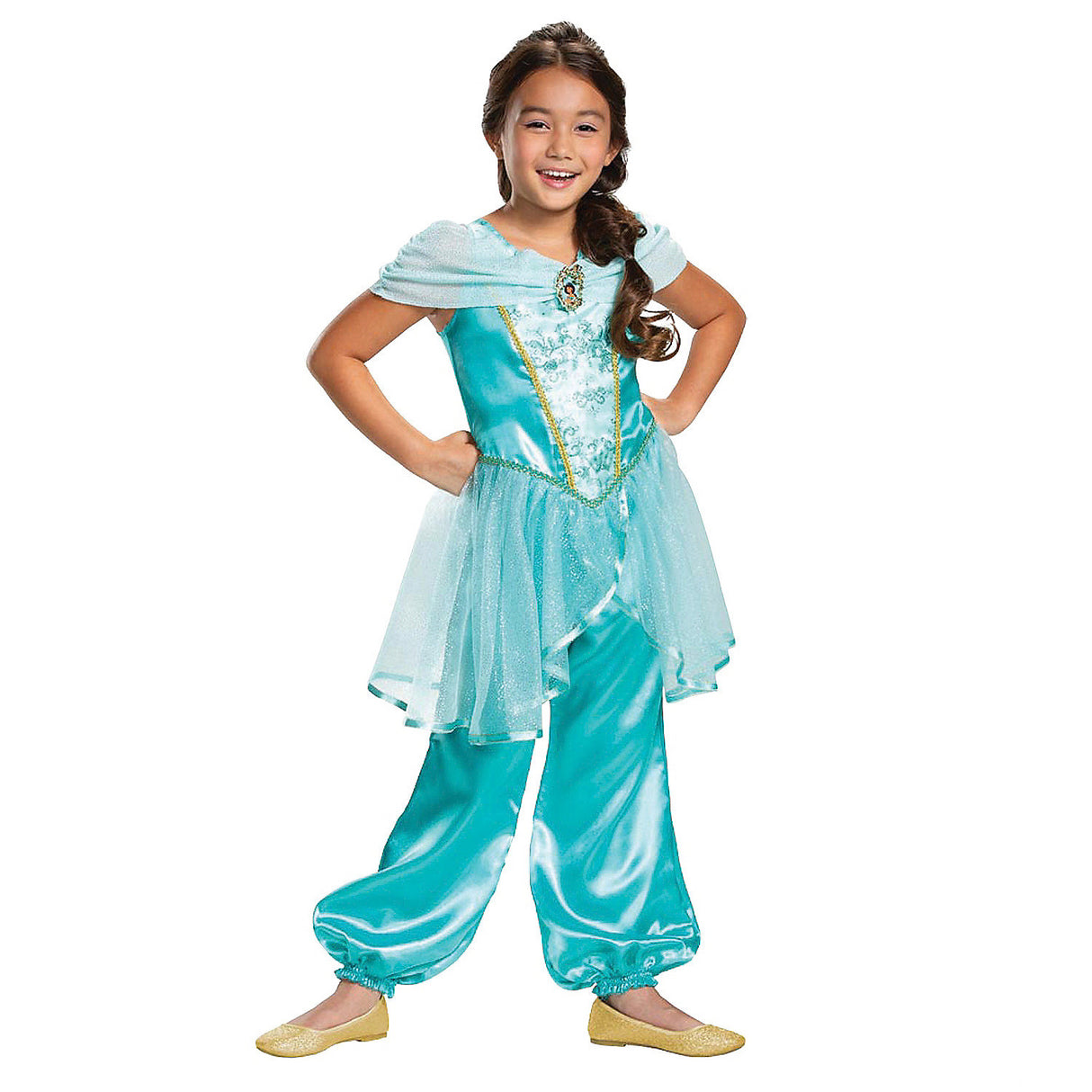 Magical Jasmine Classic Child Costume for Halloween Dress Up and Disney Princess Adventures