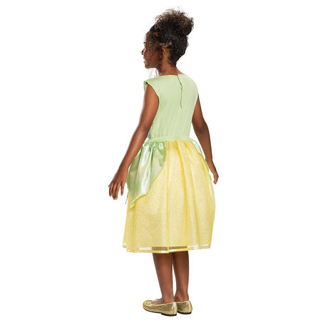Enchanting Tiana Classic Costume for Kids Halloween Dress Up and Disney Theme Parties