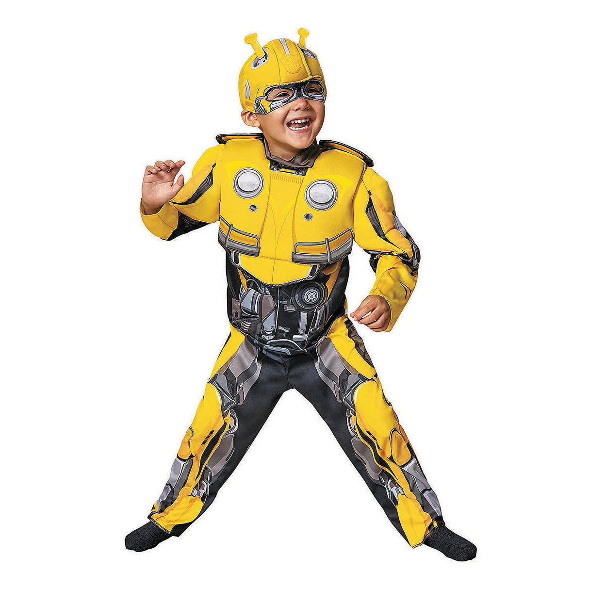 Transformers Bumblebee Muscle Costume for Toddler Halloween Dress Up and Imaginative Play