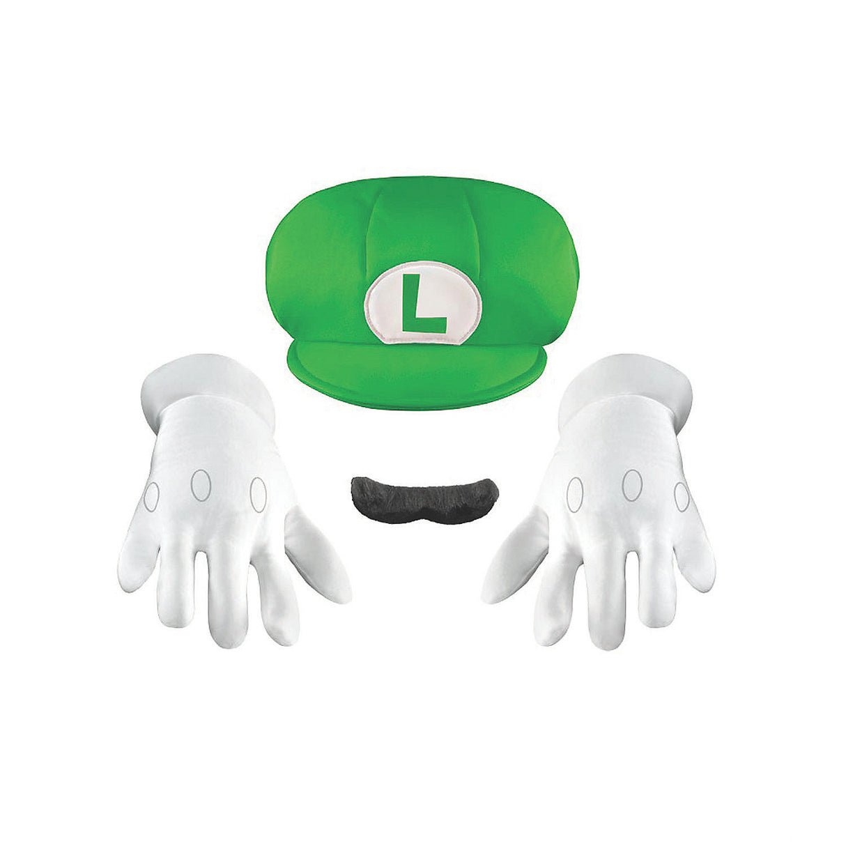 Luigi Accessory Kit for Kids to Complete Super Mario Halloween Costumes and Themed Parties