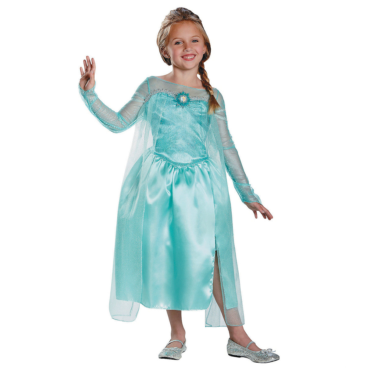 Enchanting Girl's Frozen Elsa Snow Queen Costume for Trick or Treating and Halloween Events