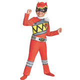 Red Ranger Dino Classic Costume for Kids Halloween Parties and Creative Play