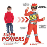 Red Ranger Dino Classic Costume for Kids Halloween Parties and Creative Play