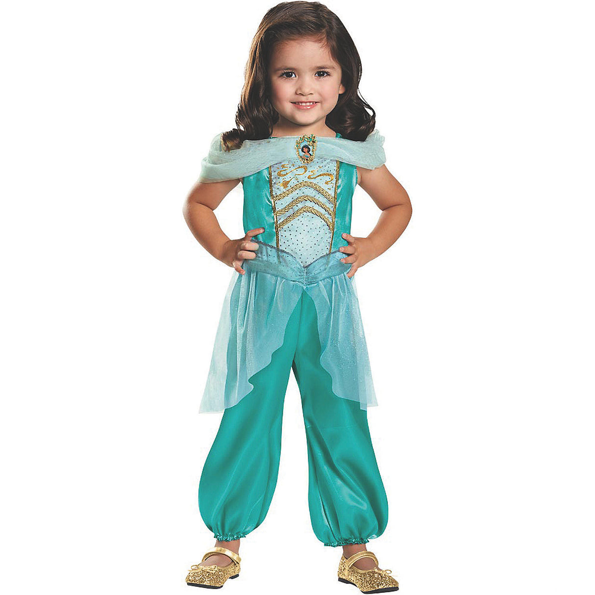Enchanting Jasmine Classic Costume for Halloween Dress Up and Magical Playtime Adventures