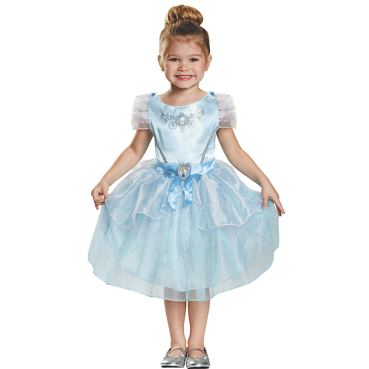 Adorable Girl's Disney Cinderella Costume for Halloween and Dress-Up Play Events