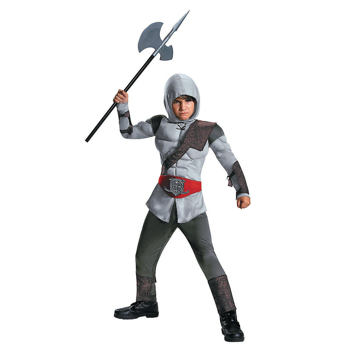 Boy's Assassin Muscle Costume for Historical Reenactments Halloween and Superhero Playtime Adventures