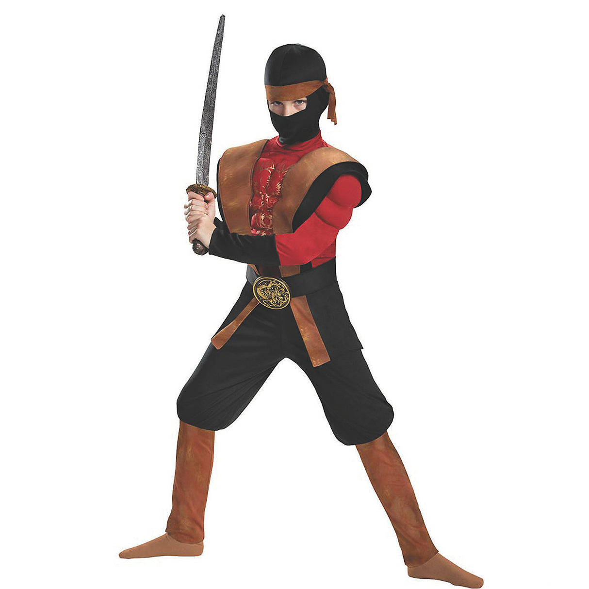 Boy's Ninja Warrior Costume for Halloween Parties and Themed Dress-Up Events