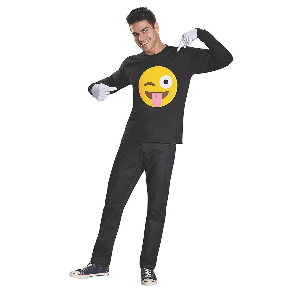Emoticon Tongue and Wink Kit for Halloween Parties Costume Events and Fun Dress Up