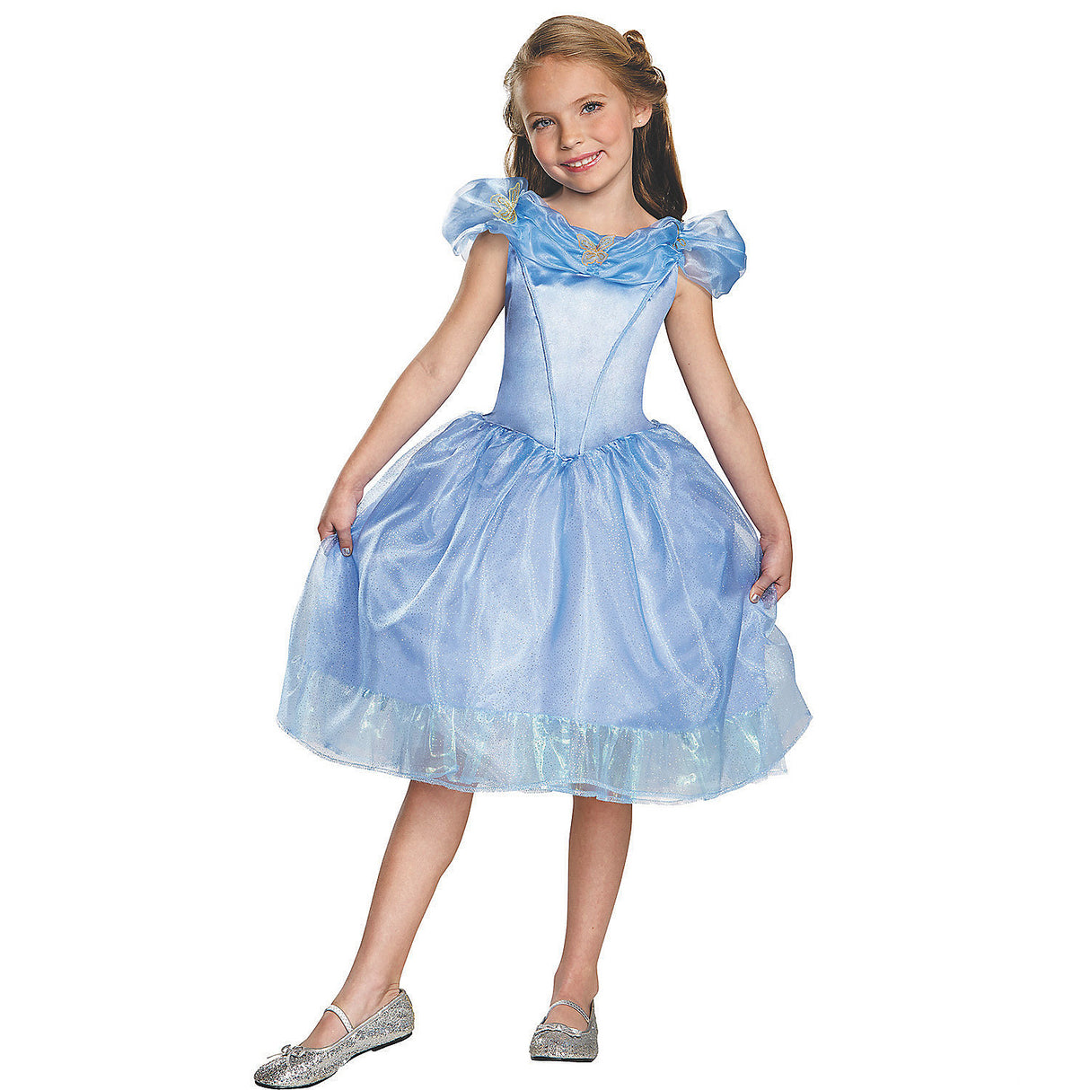Enchanting Girl's Cinderella Costume for Halloween Dress-Up and Fairy Tale Parties